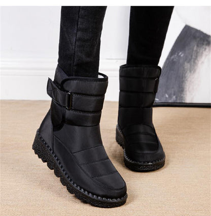 Women's Non-Slip Waterproof Winter Snow Boots – Platform Ankle Boots with Warm Cotton Padded Shoes, Botas De Mujer