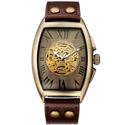 Men's Transparent Mechanical Dial Luxury Analog Watches