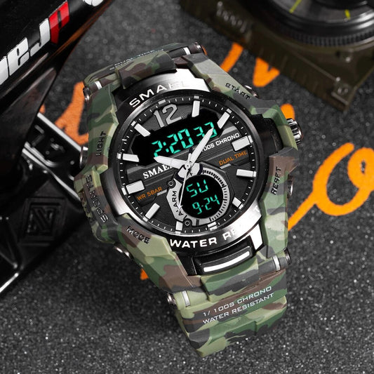 Mens 50M Waterproof Mascular Digital Analog Display Watches
