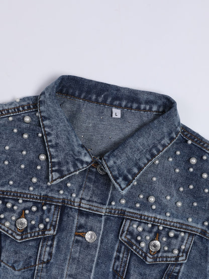 Pearl Beading Denim Jackets