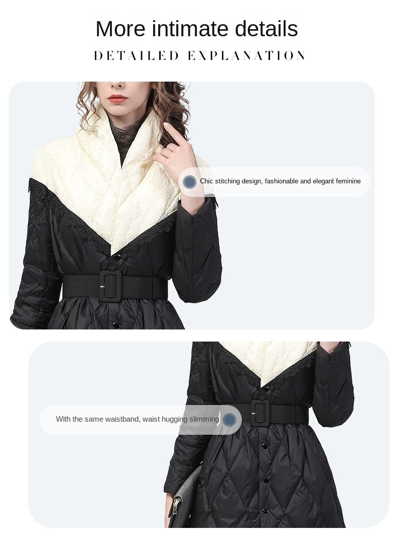 Womens Stand Collar Fur Hooded Soft Long Winter Coats