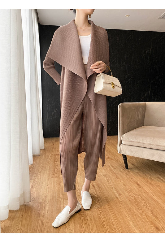 New Women's Lapel Neck Wool Cape Poncho Cardigan