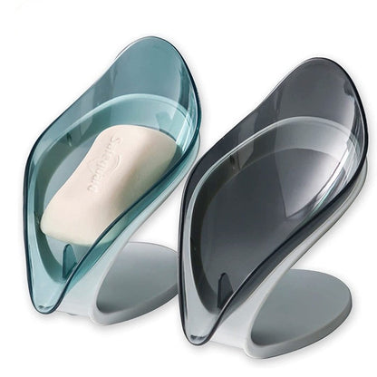 Non Slip Leaf Shape Bathroom Soap Holder