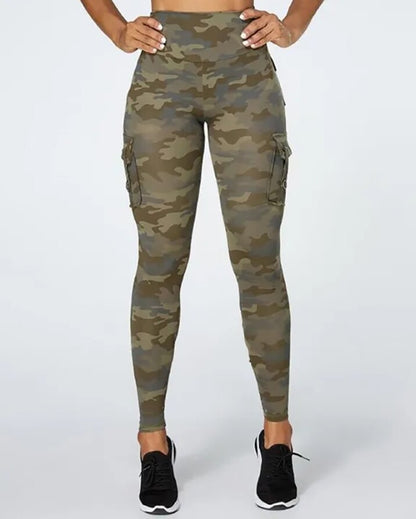 Fitness Workout Gym Wear Fashion Camouflage Women Pants