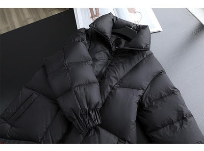 New Windproof Black Parka