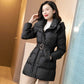 New Female Winter Style Stand Collar Cotton Filling Coats