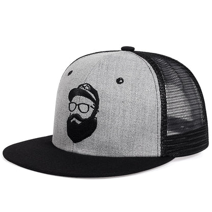 Beard Old Man Printed Baseball Hats