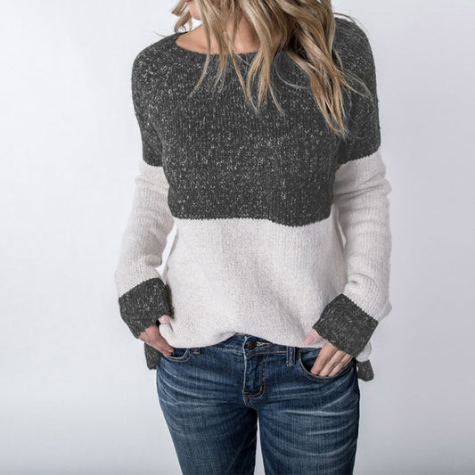 Women's Color Block Winter Sweaters