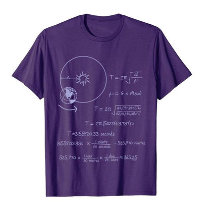 Womens Mens Unisex The Secret of the Universe Mathematics COTTON T-Shirts