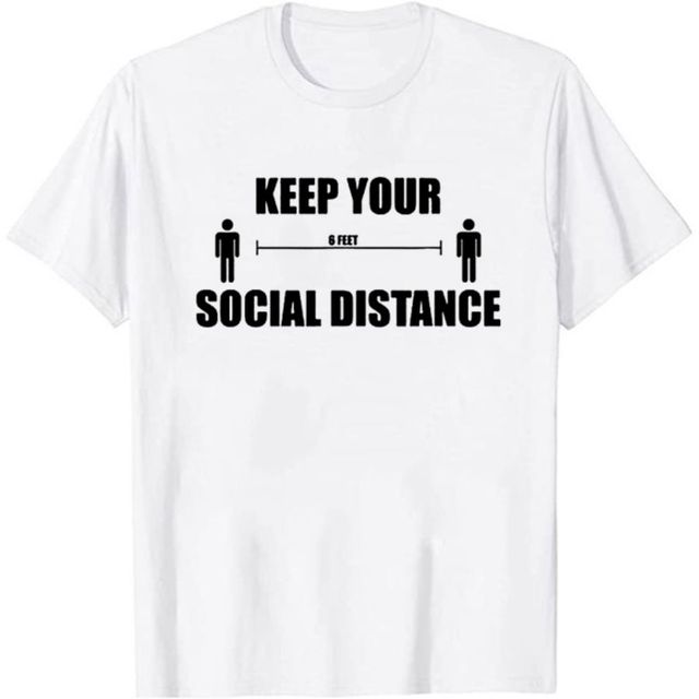 Womens Pandemic Life Keep Your Social Distance Cool Summer T-Shirts
