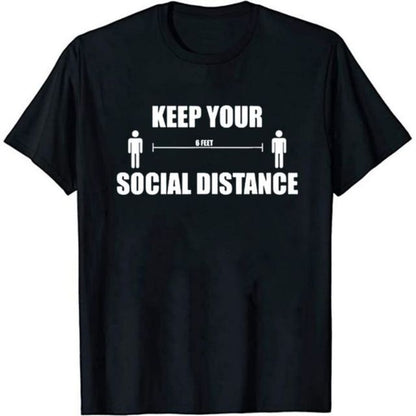 Womens Pandemic Life Keep Your Social Distance Cool Summer T-Shirts