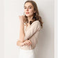 Spring Style V-Neck Half Sleeved Knitted Thin Sweater