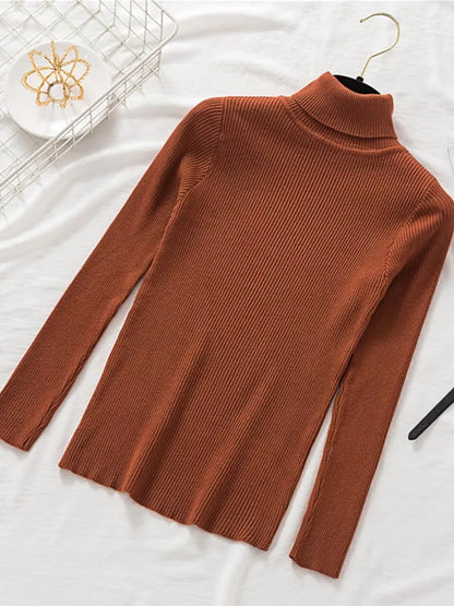 Women's Slim Fit Turtleneck Tight Sweater