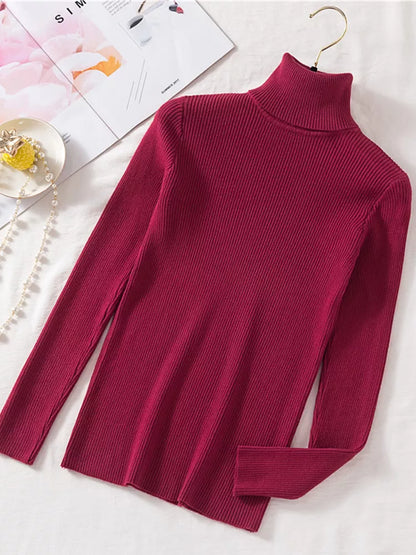 Women's Slim Fit Turtleneck Tight Sweater