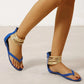 Womens Transparent Open Toe Flat Sole Summer Shoes