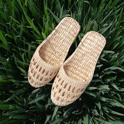 Top Quality Slip on Straw Summer Women's Slipper Slides