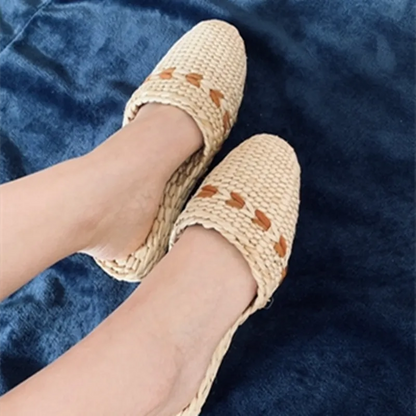 Top Quality Slip on Straw Summer Women's Slipper Slides