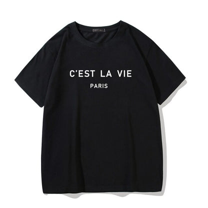 Women Casual Summer Paris T Shirts