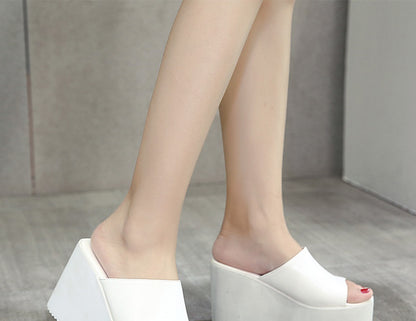 Platform High Heels Summer Slip On Women Wedges Sandals