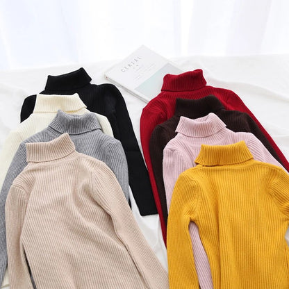 Womens Soft Long Sleeve Turtleneck Sweaters