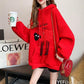 Cold Stay Away Warmy Hooded Long Hoodies For Women