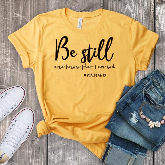 Womens Bible Verse Casual Summer T-Shirt – 4Colordress