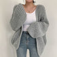 Loose Style Lantern Sleeve Oversized Cardigan Sweaters For Women