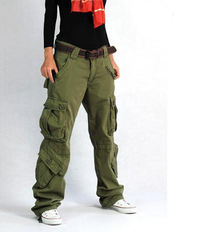 Baggy Wide Leg Women Cargo Pants