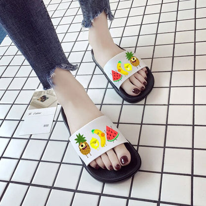 Womens Sweety Fruit Design Summer Beach Slippers