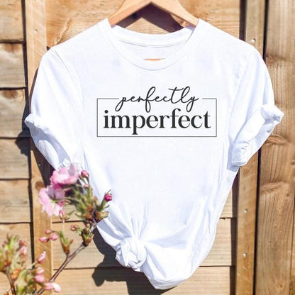 Reflecting Mind Perfectly Imperfect Summer Women Short Sleeve T-Shirts