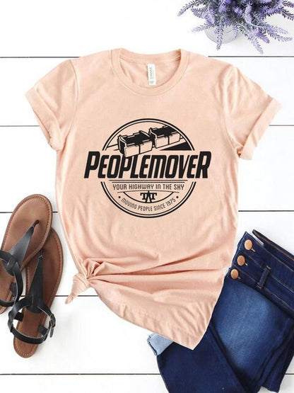 Peoplemover New Graphic Women Casual Summer T-Shirts