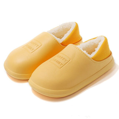 Womens Waterproof Plush Home Slipper