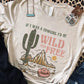Western Cowgirl Desert Cactus Graphic Women T-Shirts